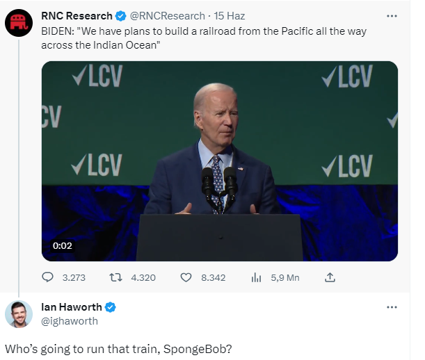 Biden'ın okyanuslar arası demiryolu projesi sosyal medyanın diline düştü